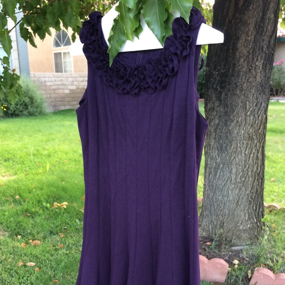 Jessica Howard purple floral dress 6 petite medium